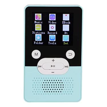 Imagem de Leitor de MP3 Leitor de MP4, Slim Classic Ecrã a Cores de 1,8 Polegadas Leitor de Música MP3 Integrado Altifalante HD, Rádio FM, Gravador de Voz, Ligação BT (Azul)