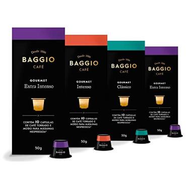 Imagem de 40 Cápsulas Para Cafeteira Compatíveis com Nespresso – Baggio Café Gourmet – 4 caixas