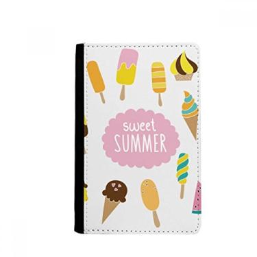 Imagem de Carteira Diverse Sweet Summer Sorvete Passaporte Notecase Burse Carteira Porta-cartões