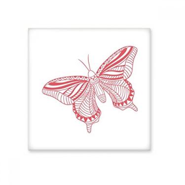 Imagem de Kite borboleta rosa art déco presente fashion azulejo de cerâmica brilhante decalque pedra adornada tijolo vitrificado