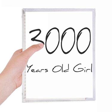 Imagem de Caderno de 3000 anos de idade para meninas com folhas soltas diário recarregável