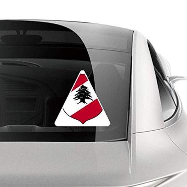 Imagem de DIYthinker Adesivo de carro com emblema nacional da Ásia do Líbano, decalque de bagagem de bicicleta