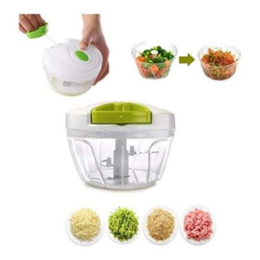 Imagem de Processador Triturador Manual De Alimentos Inox Super Afiado