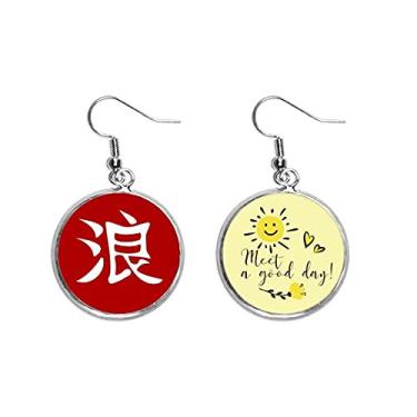 Imagem de Brinco de flor de sol com personalidade chinesa Liberdade Orelha Joias Moda