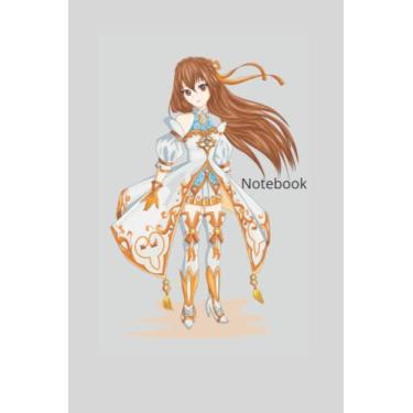Imagem de Notebook Journal: White Dress Anime Journal Notebook, 6x9inches, 200 pages, College Ruled