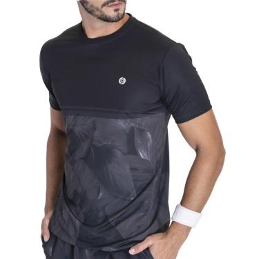 Imagem de Camiseta Dry Elastic Onisports Masculina Be Kind Nature - Preta-Masculino