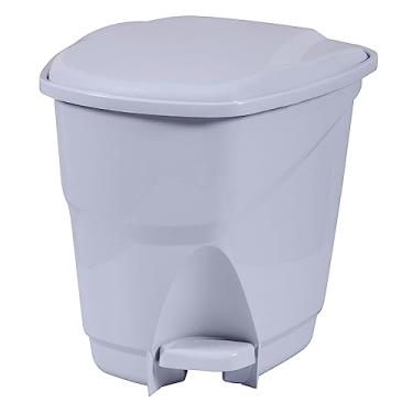 Imagem de Lixeira Ecológica com Pedal Astra Cinza Claro 16 L