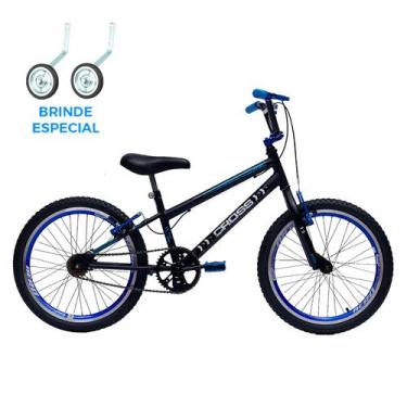 Imagem de Bicicleta Infantil Aro 20 Cross Bmx Freestyle Com Rodinha