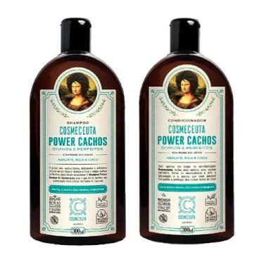 Imagem de Kit para Cabelos Cacheados ou Crespos COSMECEUTA Power Cachos Shampoo + Condicionador