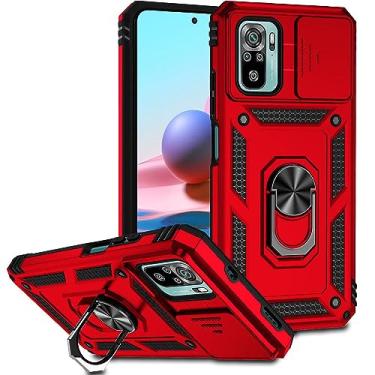 Imagem de Capa de telefone de armadura magnética para Xiaomi para Redmi Note 8 9 10 11 PRO PLUS MAX S 5G suporte com lente deslizante de anel tampa traseira protetora, Z3, para nota 10