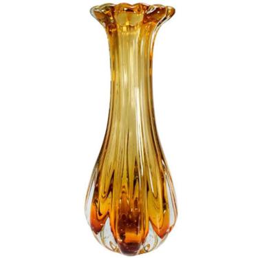 Imagem de Vaso de murano Lamezia âmbar 23x45 cm 