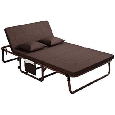 Imagem de Espreguiçadeira, Espreguiçadeira Dobrável Ajustável Para Banho De Sol Para Praia, Piscina, Gramado, Varanda, Pátio, Suporta 400 Libras,Marrom,Striking44