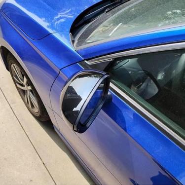 Imagem de LAVIYE Acessórios para carro Tampa do espelho retrovisor Espelho de fibra de carbono Tampa da carcaça Estilo do carro, para Honda Civic 11th Gen 2022