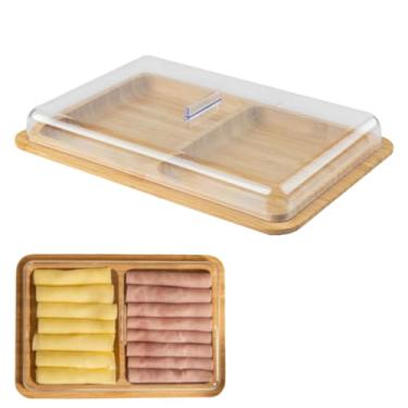 Imagem de Ou Porta Frios Duplo de Bambu com Tampa Linha Sense