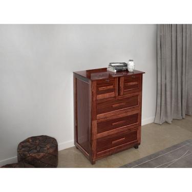 Imagem de Cômoda 5 Gavetas 103 Cm Clássico Manaus Mel