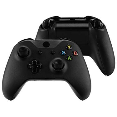 Imagem de Peças de reposição de placa frontal de revestimento superior eXtremeRate com painel de trilhos laterais para controle Microsoft Xbox One X e One S, Luxury Black