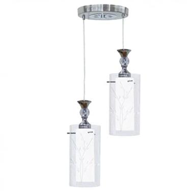 Imagem de Taschibra TD 292/2 15050041, Lustre Design para 2 Lamp E27, 120W, Branco