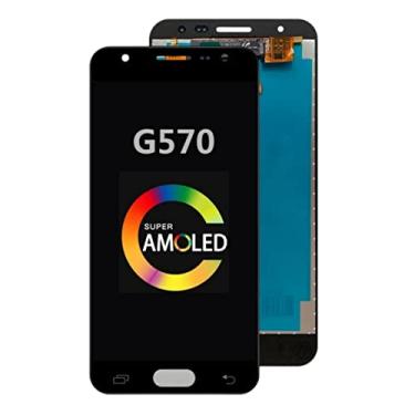 Imagem de Show Good 12.7 cm para Samsung Galaxy J5 Prime G570 SM-G570F G570Y G570M Display LCD Touch Screen Digitalizador Peças de reposição (furo único dourado)