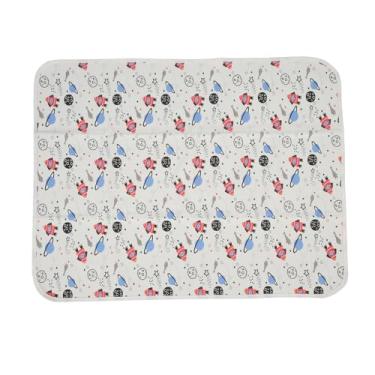 Imagem de Almofada de Cama Impermeável para bebê, Almofadas de Enurese Laváveis ​​e Reutilizáveis, Protetor de Colchão Infantil de Tamanho Grande de 3 Camadas, Tapete Impermeável para Uso