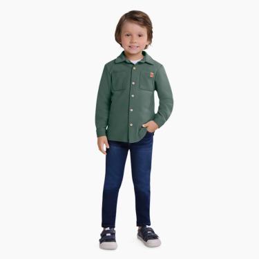 Imagem de Infantil - Camisa de Veludo Menino Milon Verde  menino