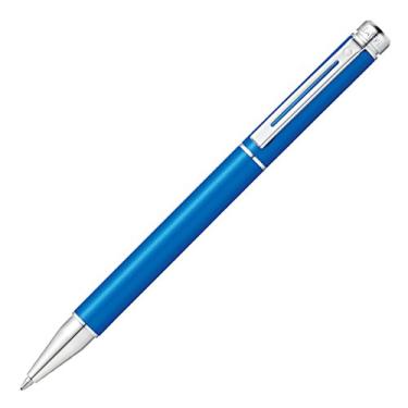 Imagem de Sheaffer Esferográfica com acabamento cromado 200, azul metálico fosco (E2915551)