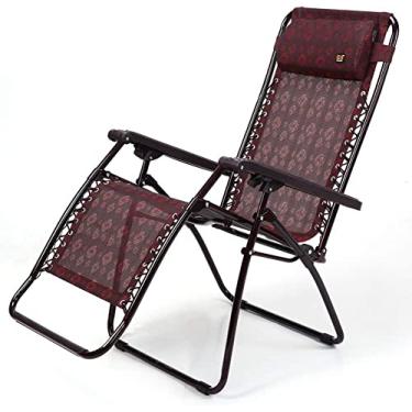 Imagem de Cadeiras de lounge ao ar livre vermelhas dobrável cadeira de gravidade zero jardim pátio espreguiçadeira acampamento reclinável conforto respirável, rolamento forte vision
