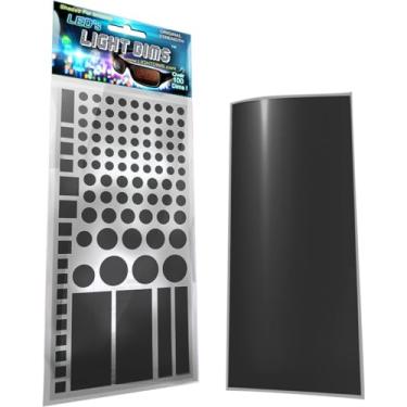 Imagem de LightDims Original Strength Light Dimmer LED Covers (2 folhas) Formas e folha não cortada para eletrônicos, eletrodomésticos e mais. Embalagem de varejo profissional