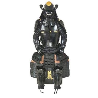 Imagem de Armadura japonesa vestível rüstung samurai ferro sol preto O038