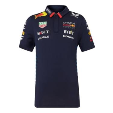 Imagem de Camiseta polo Red Bull Racing F1 Kids 2024 edição especial do time de corrida da América, Azul marino, M