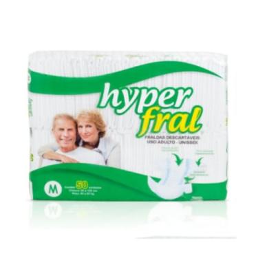 Imagem de Fralda Geriátrica HyperFral Hiper M 50 Unidades