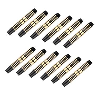 Imagem de Luzhengyang 12 peças de tambor de latão de 16 g para ponta macia e dardos de ponta de aço - Melhore o controle com ótimos pontos de aderência - e equilibrado - Barris de substituição perfeitos para