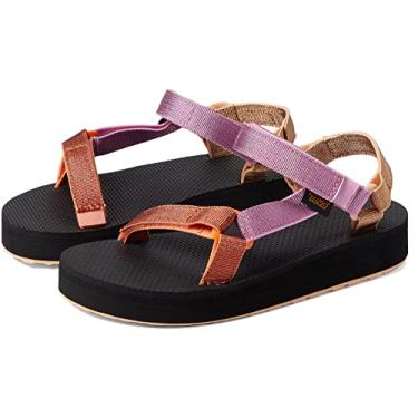 Imagem de Teva Sandália unissex infantil média universal metálico, Rosa metálico multi, 1 Little Kid