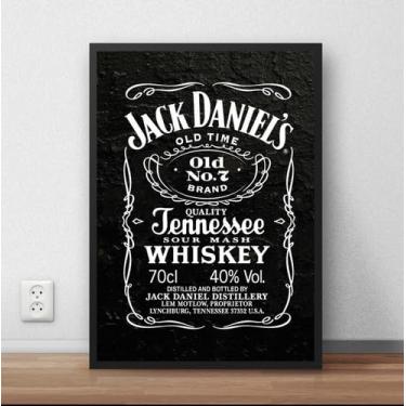Imagem de GENÉRICO, Poster Emoldurado Jack Daniels P1157