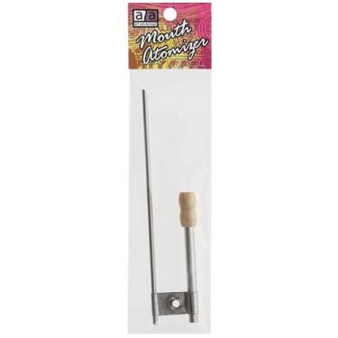 Imagem de Art Advantage Atomizador de boca – latão niquelado sem costura, tipo dobrável para pulverizar fixadores e vernizes de garrafas ou frascos, 1 cm x 20 cm