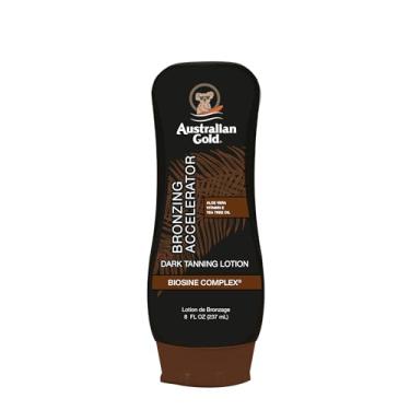 Imagem de Australian Gold Dark Tanning Accelerator Lotion With Bronzer, 8 Ounce, New Package Same Formula, B003GX5SSC