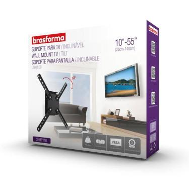 Imagem de Suporte de TV LED 3D 10 a 55" Brasforma SBRP110