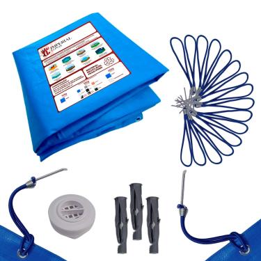 Imagem de Imperial Lonas - Lona Capa Para Piscina 6,5x3,5 300 Micras Com Kit Instalação