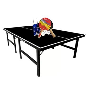 Imagem de MESA PING PONG COR PRETA MDP 15mm 1010 KLOPF + KIT Completo 5030