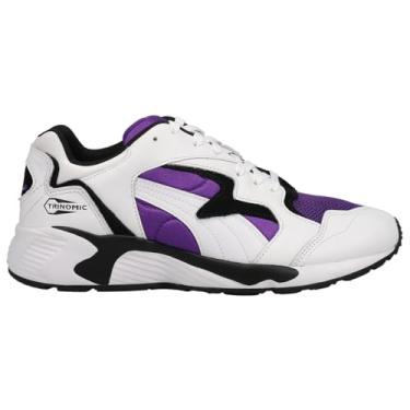 Imagem de Puma Prevail Tênis masculino casual com cadarço - preto, roxo, branco, preto, roxo, branco, 41