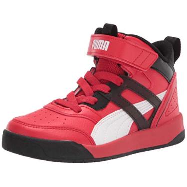 Imagem de PUMA Tênis infantil unissex Backcourt Mid Slip on, Vermelho, 11 Big Kid