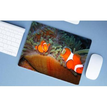 Imagem de Mouse Pad Emborrachado Personalizado Praia Mar Oceano Peixe, 40 x 30 -