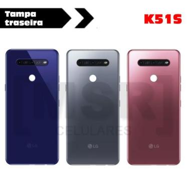 Imagem de Tampa traseira ORIGINAL celular LG modelo K51S, AZUL