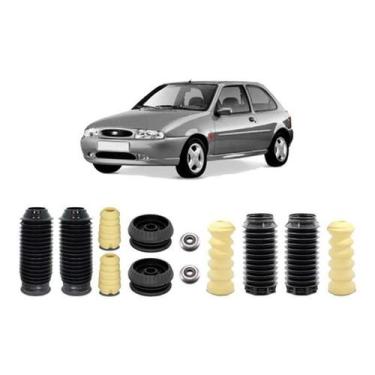 Imagem de 4 Kit Do Amortecedor Dianteiro Traseiro Fiesta 1999 2000 01 - Qualykit