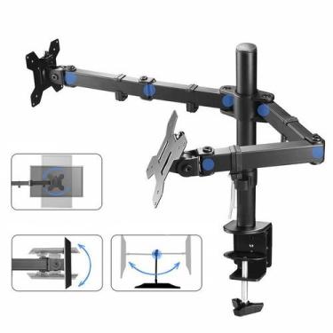 Imagem de Suporte para 02 Monitor / Tv de mesa, vesa 75*75/100*100mm - SP80100