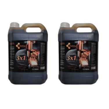 Imagem de Kit 2 unidades Desengraxante automotivo 3x1 Chelmy 5L Limpeza pesada D