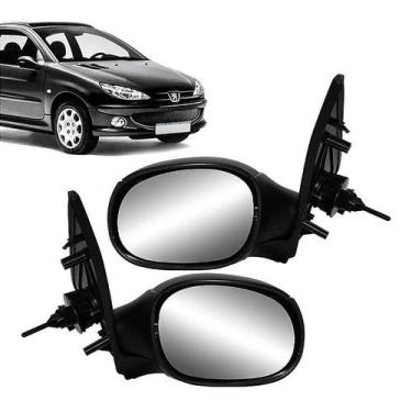 Imagem de Par Retrovisor Peugeot 206 c/ controle - Retrovex