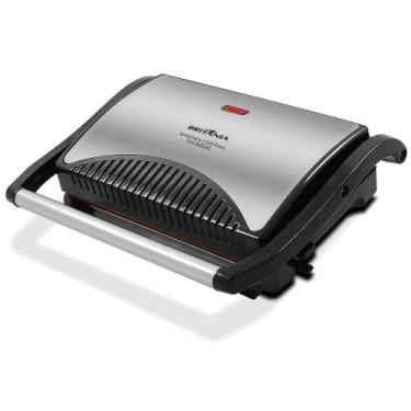 Imagem de Sanduicheira e grill britânia revestimento gold bgr24g, 220v