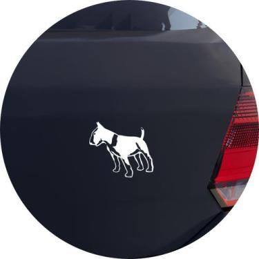 Imagem de Adesivo de Carro Cachorro Bull Terrier - Cor Dourado - Melhor Adesivo,