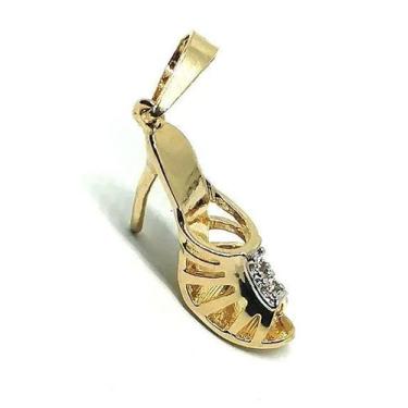 Imagem de Pingente de ouro 18k Sapato com Pedras - Elegancy Joias