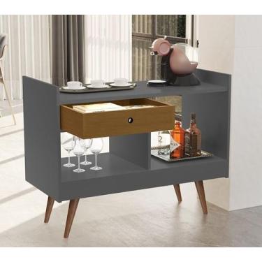 Imagem de Aparador 4064 luxo Pés Palito Onix / Nature - Comprar Móveis de Casa